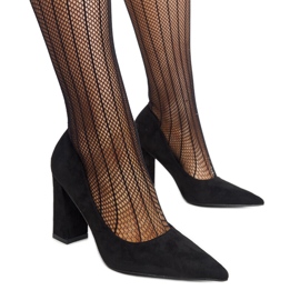 Fekete Leea magassarkú pumpák Fekete Leea magassarkú pumpák