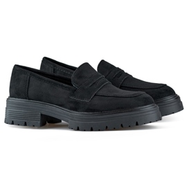 Női fekete velúr cipó, fekete cipó