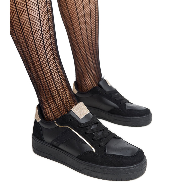 Walda fekete platform tornacipő