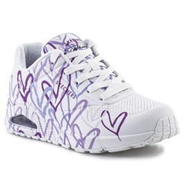 Skechers JGoldcrown Uno Lite cipő - Spread the Love W 155507-WLPR fehér