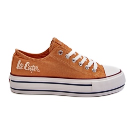 Női tornacipő vastag talppal Lee Cooper LCW-24-31-2216 narancs