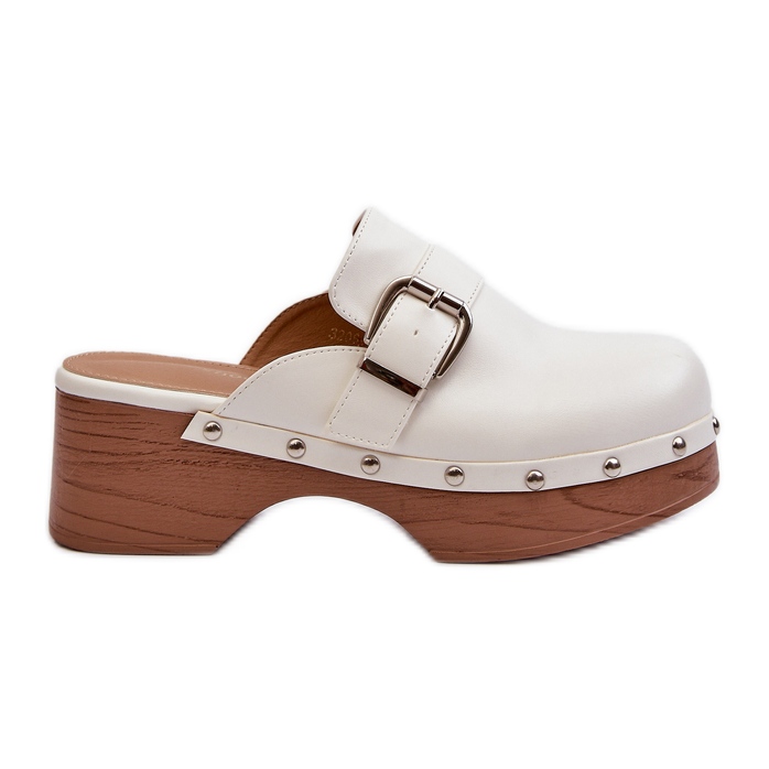 Női klumpák csatos, fehér Seprilla Női klumpák csatos, fehér Seprilla