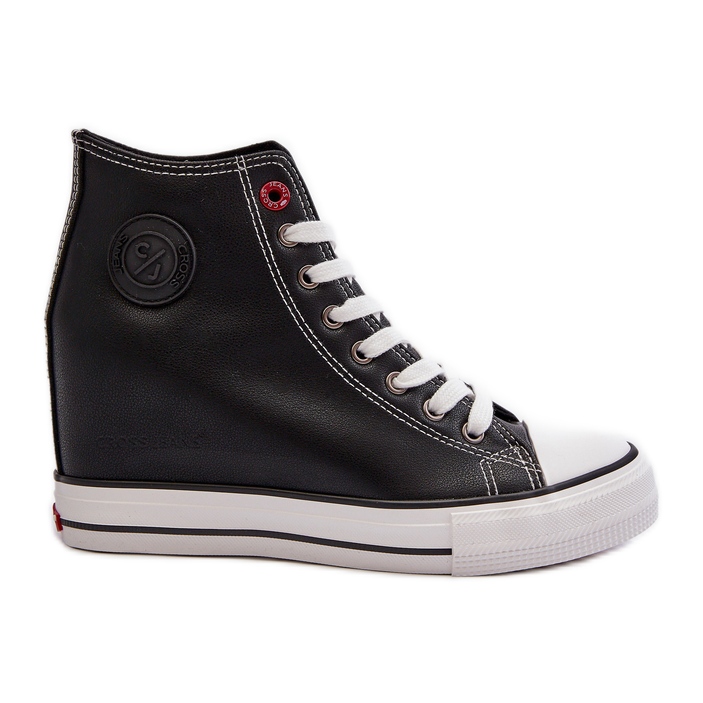 Női Wedge Sneakers Cross Jeans NN2R4005 Fekete