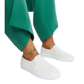 Suraya fehér szövet tornacipő