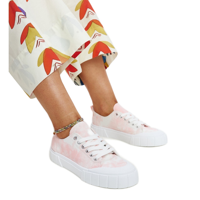 Pink Jerina szövet tornacipő rózsaszín