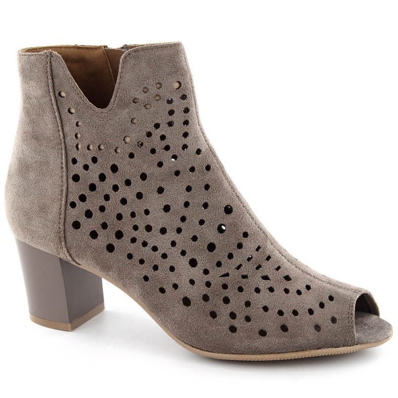 Jezzi W JEZ429B velúr bokacsizma, barna