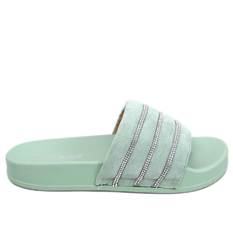 Lynne Green strasszos csúszdák zöld