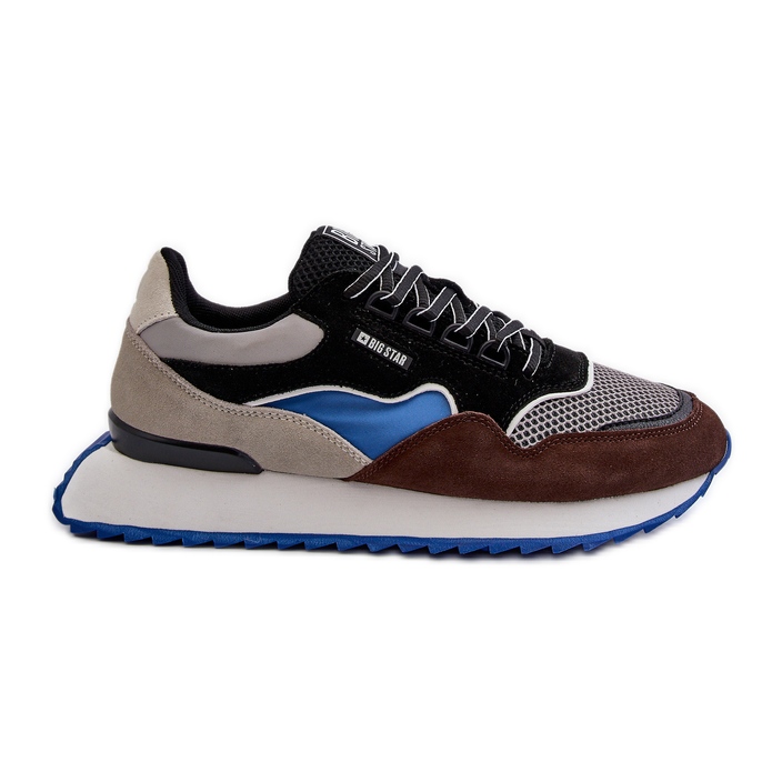 Férfi tornacipő Big Star NN174322 Memory Foam System barna-fekete