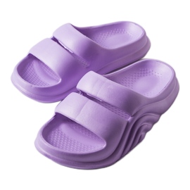 Geneve lila gumi flip-flop ibolya