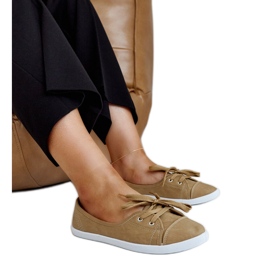 Barna bebújós cipők eco bőrből, Knudsen