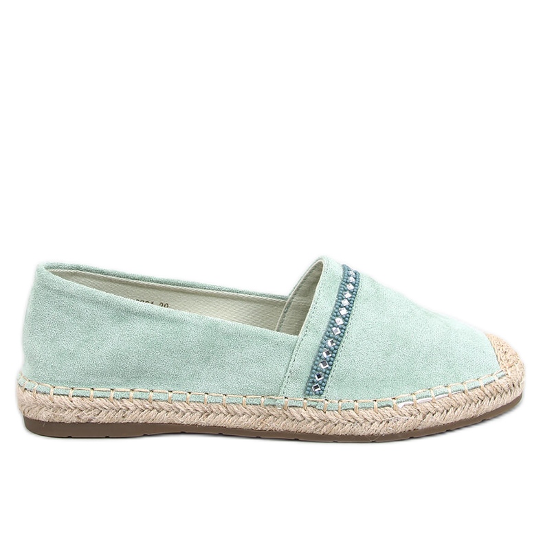 Etance Green női espadrillák zöld Etance Green női espadrillák zöld