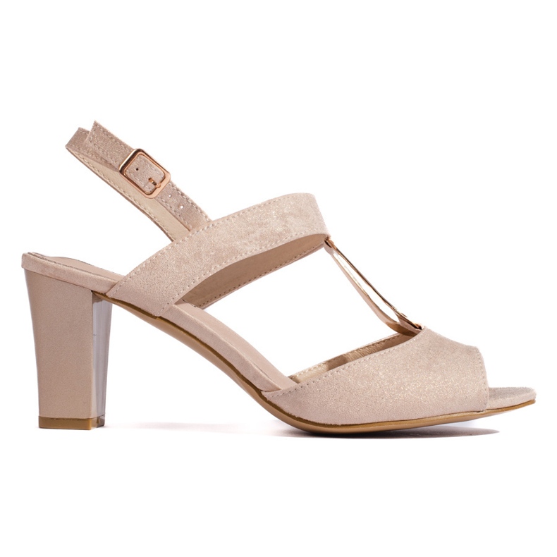 Goodin Női arany magassarkú szandál aranysárga