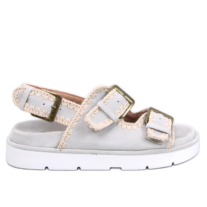 Badey Grey platformszandál szürke