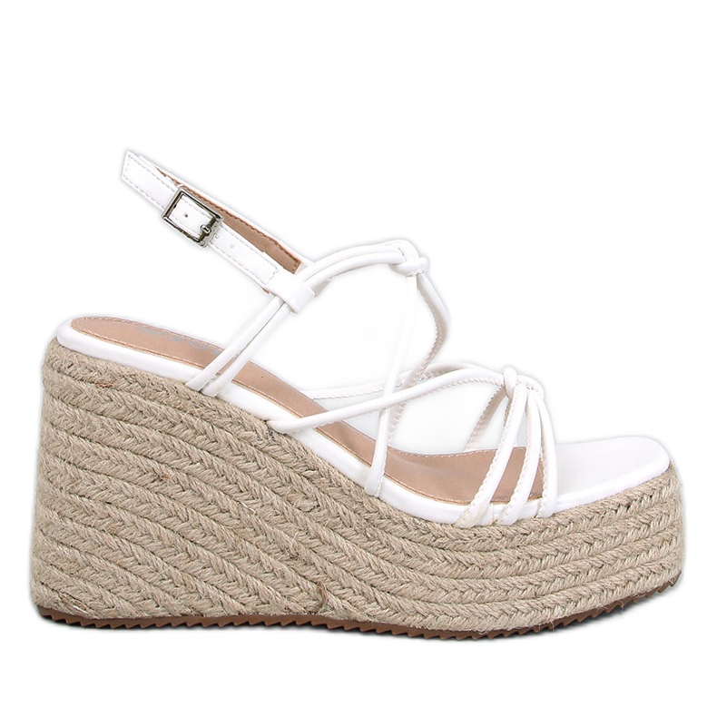 Pascai White Wedge espadrill szandál fehér Pascai White Wedge espadrill szandál fehér