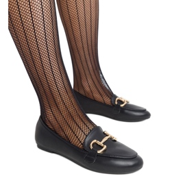 Fekete Tanja csatos mokaszinok