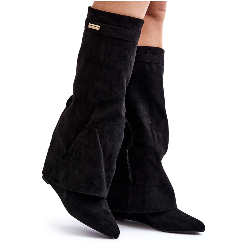 Fekete Pattia női rejtett csizma Fekete Pattia női rejtett csizma