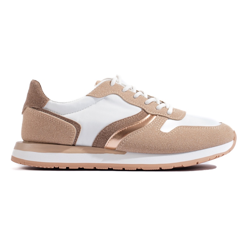 Bézs színű női sportcipő