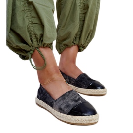 Fekete fényes Surana espadrillák Fekete fényes Surana espadrillák