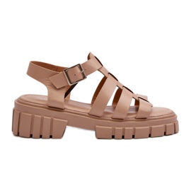 Női római szandál bézs Rosarose