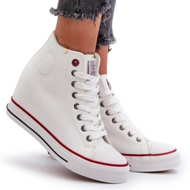 Női Wedge Sneakers Cross Jeans NN2R4004 fehér