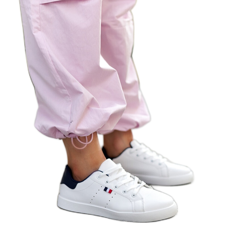 Fehér Gioya öko bőr tornacipő