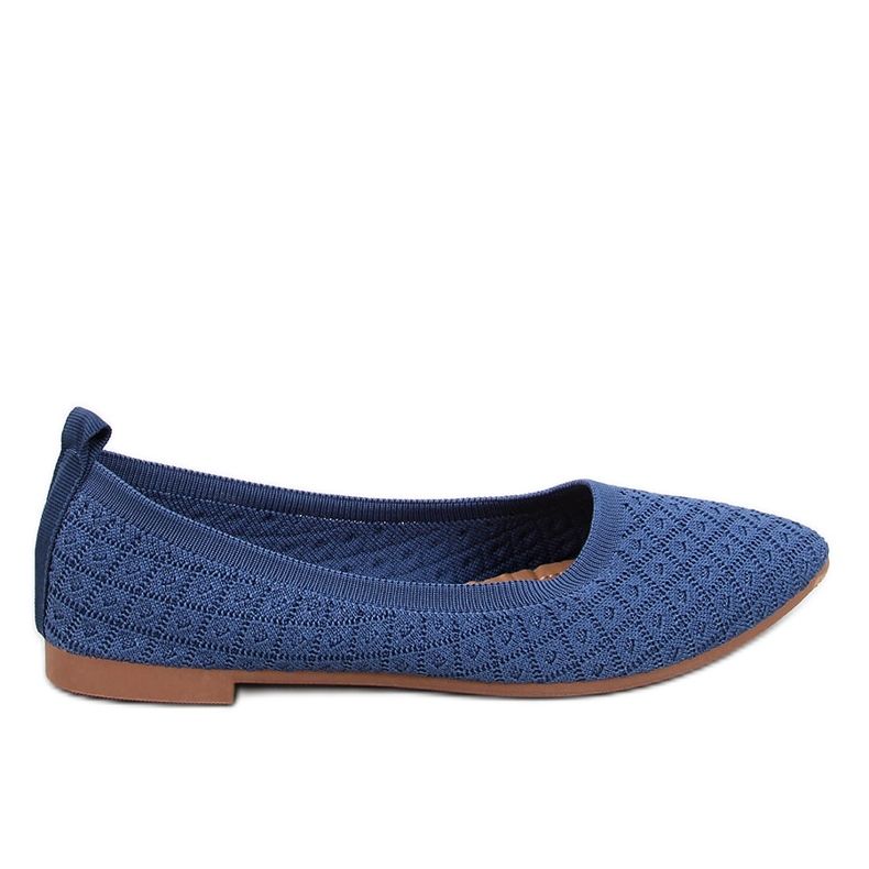 Balart Blue mandulás zoknis balerinák kék