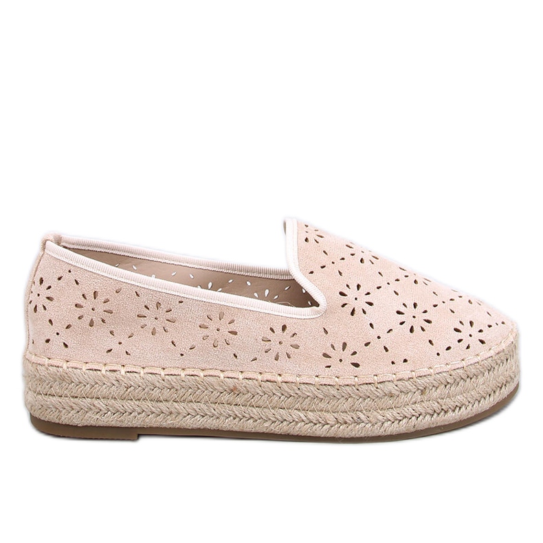 Rigois Beige áttört espadrillák bézs