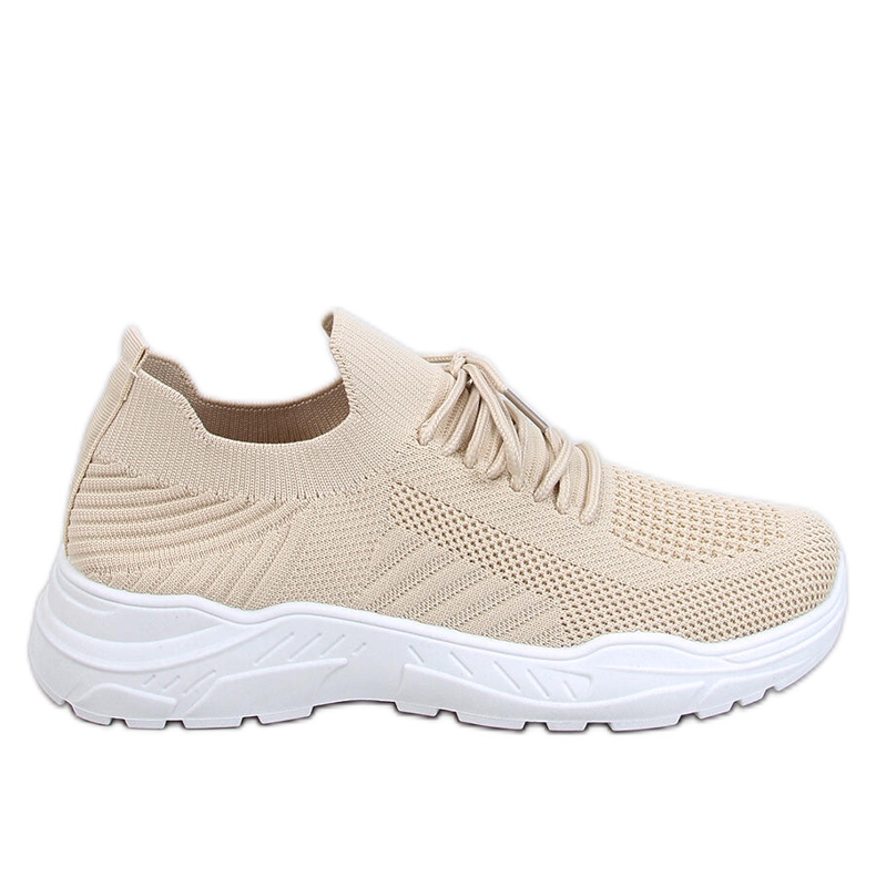 Jaussa Bézs zoknis sportcipő