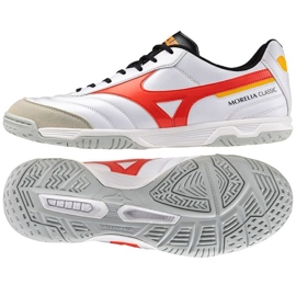 Mizuno Morelia Sala Classic Q1GA240291 futballcipőben fehér