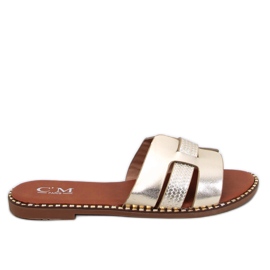 Elegáns Dalmasi Gold női papucs aranysárga