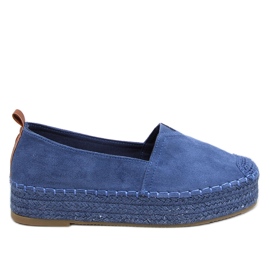 Poulain Blue espadrillák vastag talppal kék