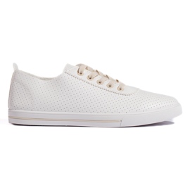 Női fehér és bézs áttört tornacipő