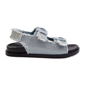 Női díszített farmer szandál kék Irmale Női díszített farmer szandál kék Irmale