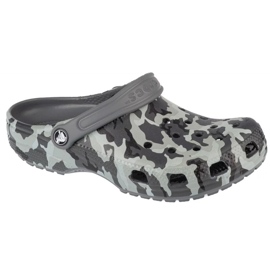 Crocs Classic Spray Camo Kids Clog 207594-097 papucs szürke