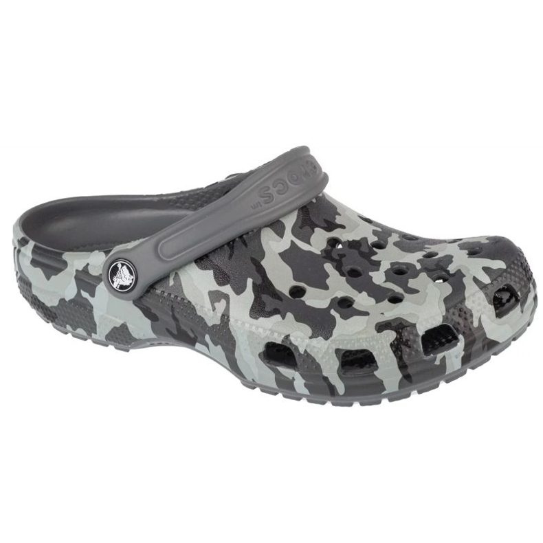 Crocs Classic Spray Camo Kids Clog 207594-097 papucs szürke
