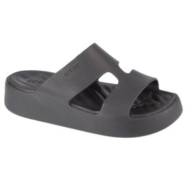 Crocs Gataway Platform H-Strap 209409-001 papucs fekete