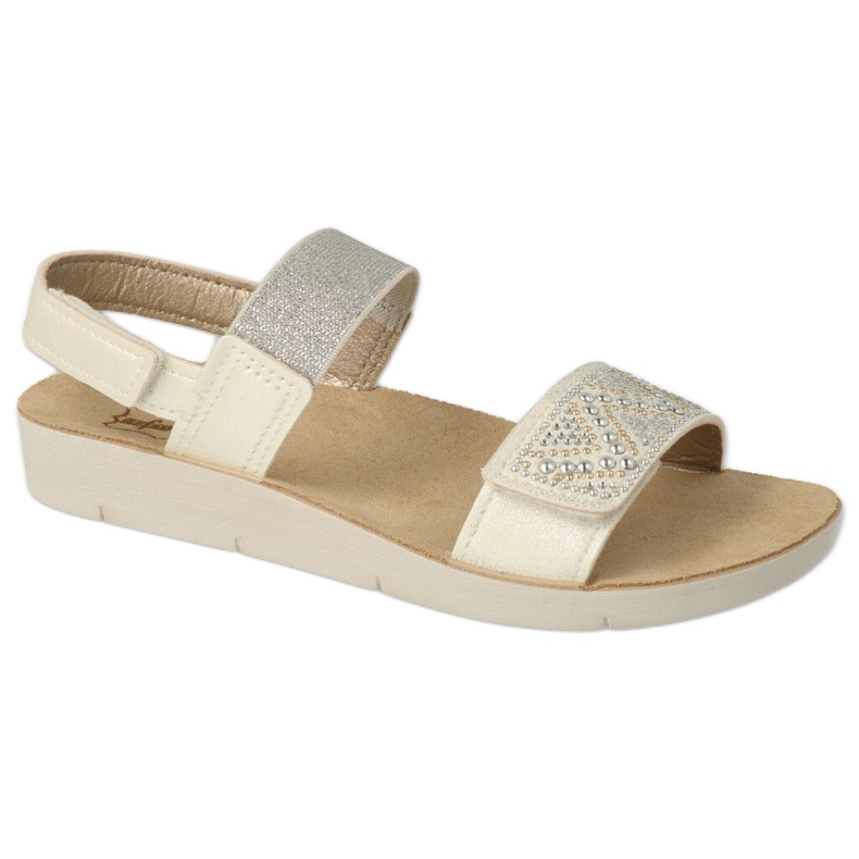 Befado gyerekszandál 068Y001 fehér flitterekkel