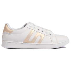 Fehér és arany színű női tornacipő