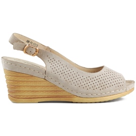 Goodin Áttört bézs ékszandál Goodin Áttört bézs ékszandál