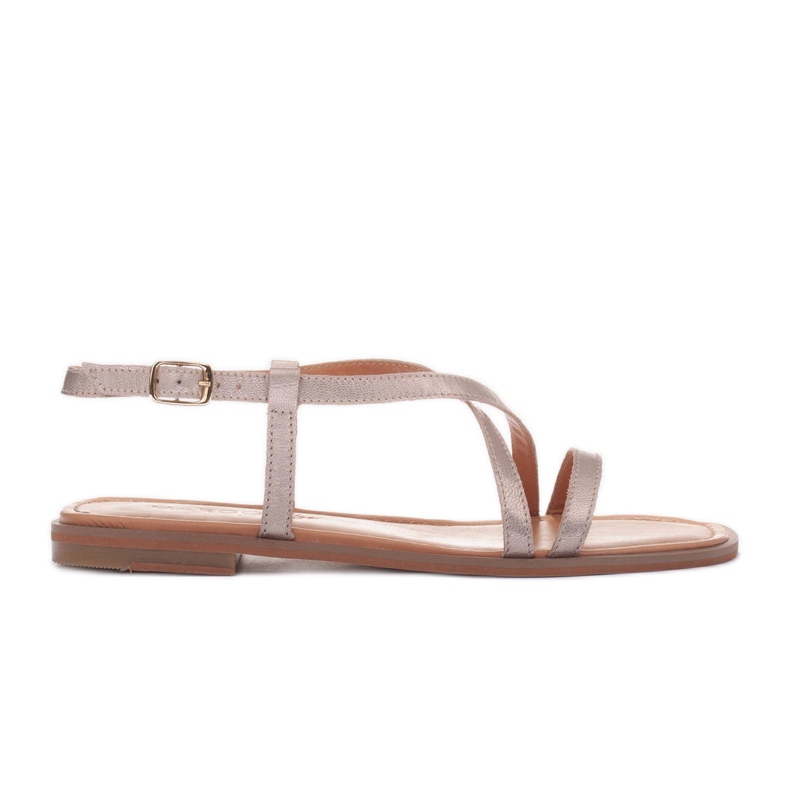 Marco Shoes Pántos szandál aranysárga