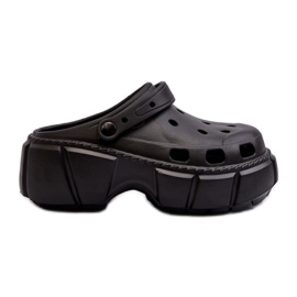 Női hab papucs masszív talpon, fekete Witima