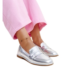 Ezüst klasszikus Nasia mokaszinok