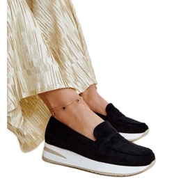 Fekete perforált Muna cipő