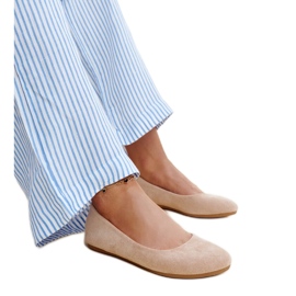 Bézs balettlakások Jala öko velúrból Bézs balettlakások Jala öko velúrból