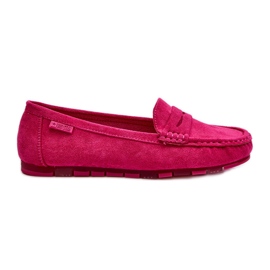 Női Eco Suede mokaszin Big Star NN274934 Memory Foam System fukszia rózsaszín