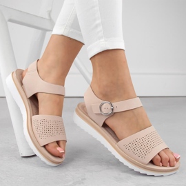 Női rózsaszín áttört szandál Sergio Leone SK082H