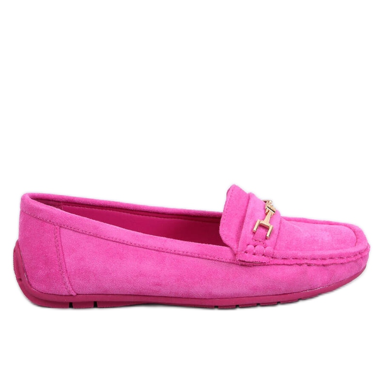 Női velúr mokaszin Sourd Fuchsia rózsaszín