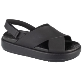 Crocs Brooklyn Luxe Strap W szandál 209407-060 fekete