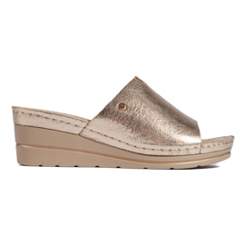 Arany színű női ékpapucs aranysárga