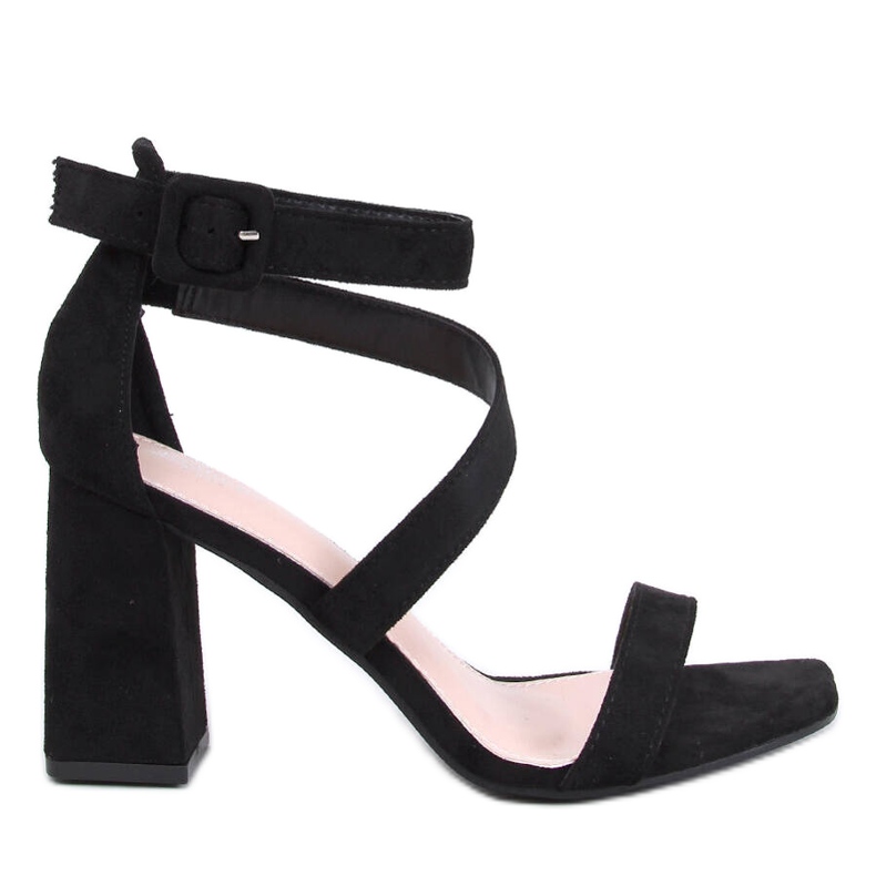 Savoy Black magas sarkú szandál fekete